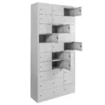 Dulap BHP cu 30 compartimente, 87x30x180 cm, gri_img_04