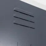 Dulap BHP cu 4 compartimente, 40x50x180 cm, gri, front grafit, usi inchise_img_06