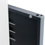 Dulap BHP cu 6 compartimente, 90x50x180 cm, gri, front grafit, usi inchise_img_07