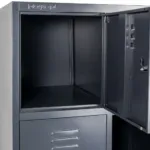 Dulap BHP cu 8 compartimente, 80x50x180 cm, grafit, usi inchise_img_05