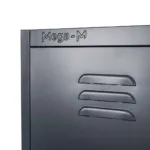 Dulap BHP cu 8 compartimente, 80x50x180 cm, grafit, usi inchise_img_10