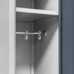 Dulap BHP vestiar 2 usi, S-60 cm, grigrafit, metal vopsit, 60x50x180 cm_img_08