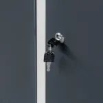 Dulap BHP vestiar 2 usi, S-60 cm, grigrafit, metal vopsit, 60x50x180 cm_img_10