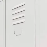 Dulap BHP vestiar 2 usi cu compartimente, S-80 cm, metal gri, 80x50x180 cm_img_11