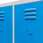 Dulap BHP vestiar pe baza cu compartimente, cu picioare, 2 usi, S-80 cm, grialbastru, 80x50x190 cm_img_05