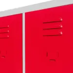 Dulap BHP vestiar pe baza cu picioare, 2 usi, S-80 cm, grirosu, 80x50x190 cm_img_06