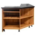 Dulap cu blat de servire, finisaj stejar wotan, 310x60x90 cm_img_01