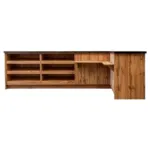 Dulap cu blat de servire, finisaj stejar wotan, 310x60x90 cm_img_02