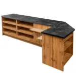 Dulap cu blat de servire, finisaj stejar wotan, 310x60x90 cm_img_04