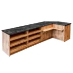 Dulap cu blat de servire, finisaj stejar wotan, 310x60x90 cm_img_05