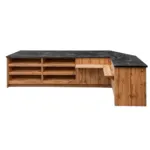 Dulap cu blat de servire, finisaj stejar wotan, 310x60x90 cm_img_06