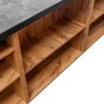 Dulap cu blat de servire, finisaj stejar wotan, 310x60x90 cm_img_10