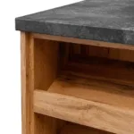 Dulap cu blat de servire, finisaj stejar wotan, 310x60x90 cm_img_11