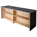 Dulap cu blat de servire, negru stejar kraft, 200x60x90 cm, blat K205_img_03