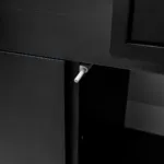 Dulap espressor cu blat slim line, negru, 154x60x92 cm_img_11