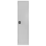 Dulap metalic birou pentru acte, 45x40x185 cm, gri, usi pline_img_01
