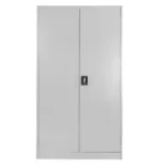 Dulap metalic birou pentru documente, 100x40x185 cm, gri, usi pline_img_01