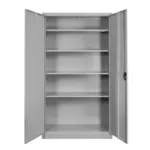 Dulap metalic birou pentru documente, 100x40x185 cm, gri, usi pline_img_04