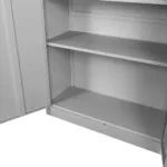 Dulap metalic birou pentru documente, 100x40x185 cm, gri, usi pline_img_06