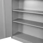 Dulap metalic birou pentru documente, 100x40x185 cm, gri, usi pline_img_07