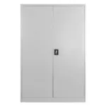 Dulap metalic birou pentru documente, 120x40x185 cm, gri, usi pline_img_01