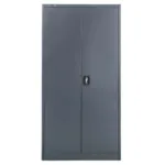 Dulap metalic birou pentru documente, 90x40x185 cm, grafit, usi pline_img_01