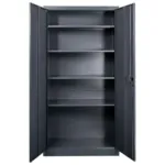 Dulap metalic birou pentru documente, 90x40x185 cm, grafit, usi pline_img_04