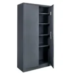 Dulap metalic birou pentru documente, 90x40x185 cm, grafit, usi pline_img_05