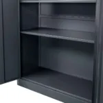 Dulap metalic birou pentru documente, 90x40x185 cm, grafit, usi pline_img_06