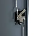 Dulap metalic birou pentru documente, 90x40x185 cm, grafit, usi pline_img_09