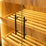 Dulap pentru paine cu geam, dab kraft, H-205 cm, L-100 cm, G-58 cm_img_04