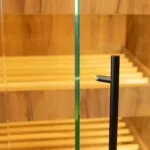 Dulap pentru paine cu geam, dab kraft, H-205 cm, L-100 cm, G-58 cm_img_05