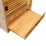 Dulap pentru paine cu geam, dab kraft, H-205 cm, L-100 cm, G-58 cm_img_09