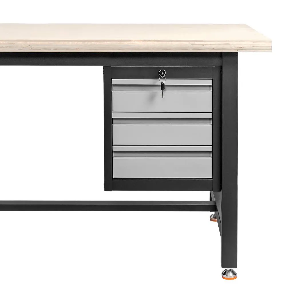 Dulap pentru scule atelier cu 3 sertare 37x48.5x41.5 cm grafit
