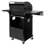 Gratar de gradina pe gaz 3+1 cu blat lateral, usa si capac inox 110x44x112_img_03