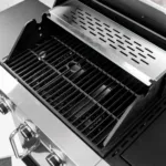 Gratar de gradina pe gaz 3+1 cu blat lateral, usa si capac inox 110x44x112_img_07