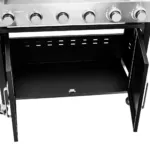 Gratar de gradina pe gaz 6+1 cu blat lateral si capac inox 141x48x110 cm_img_08