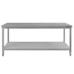 Masa centrala inox cu polita 180x70x85 cm pentru bucatarii profesionale_img_01