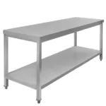 Masa centrala inox cu polita 180x70x85 cm pentru bucatarii profesionale_img_02