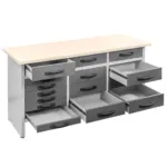 Masa de lucru cu 15 sertare HANDYMAN S-160 G-60 H-85 cm_img_03