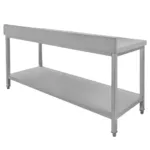 Masa inox perete cu polita 160x60x85 cm pentru bucatarii profesionale_img_03