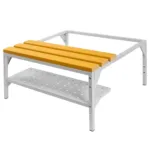 Polita pentru incaltaminte, baza cu banca WPC, metal, 75x27x18 cm_img_11