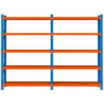 Raft de depozitare metalic, 10 polite, 200x392x60 cm, capacitate 200 kg_img_01