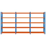 Raft de depozitare metalic, 15 polite, 200x585x50 cm, capacitate 200 kg_img_01