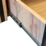 Raft paine deschis pentru expunere, stejar kraft negru, 110x62x204 cm_img_07