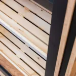 Raft paine deschis pentru expunere, stejar kraft negru, 110x62x204 cm_img_08