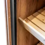 Raft paine deschis pentru expunere, stejar kraft negru, 110x62x204 cm_img_09