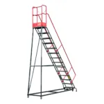 Scara magazin profesionala cu platforma 14 trepte, H357 cm, 150 kg_img_02