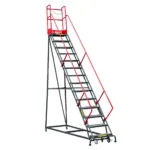 Scara magazin profesionala cu platforma 14 trepte, H357 cm, 150 kg_img_03