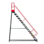 Scara magazin profesionala cu platforma 14 trepte, H357 cm, 150 kg_img_04